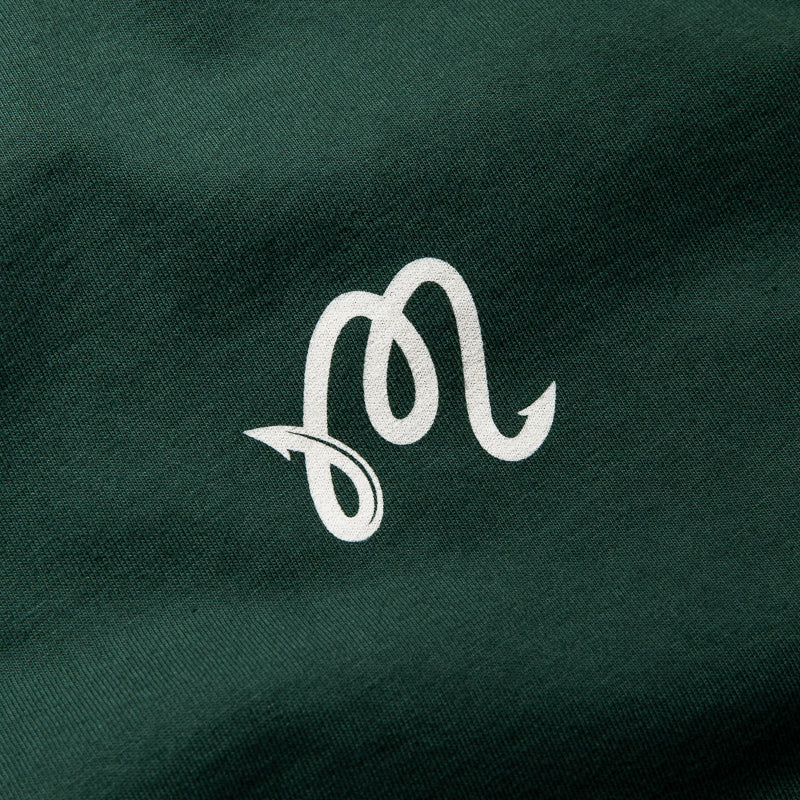 Malbon Golf Bermuda Lures Tee - Forest