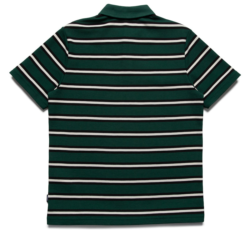 Malbon Golf Fairway Bass Club Polo - Forest Stripe