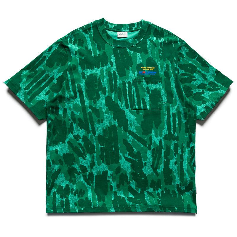 Malbon Golf Vista Derby Tee - Divot Camo Jungle