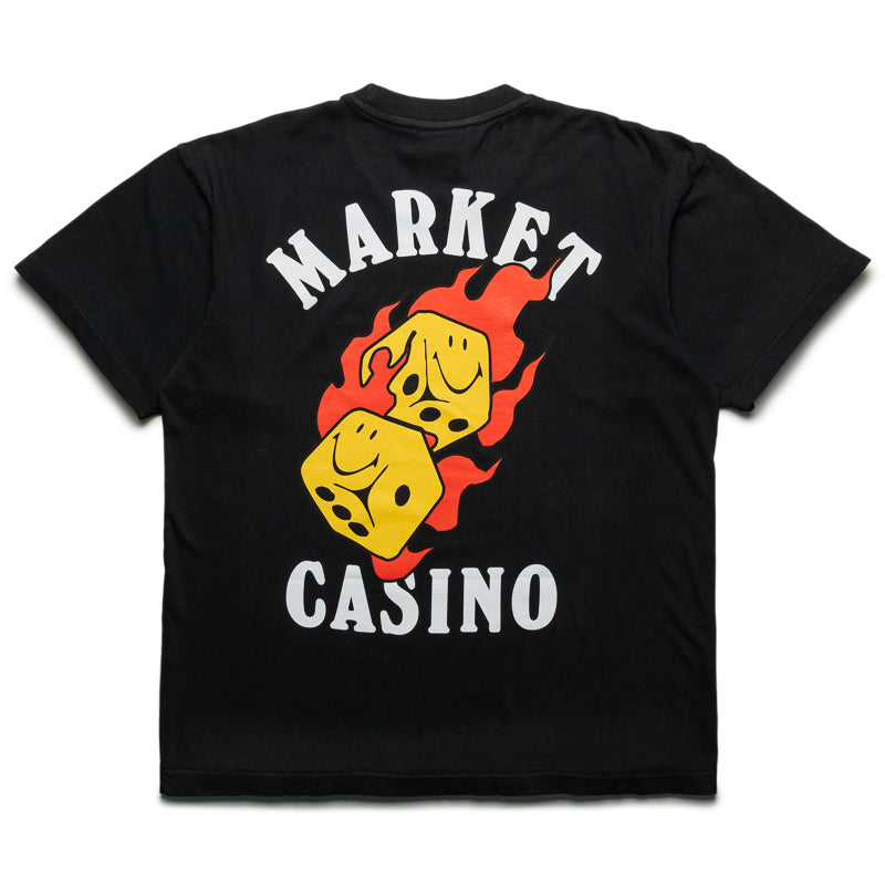 Market Flaming Dice Tee - Black