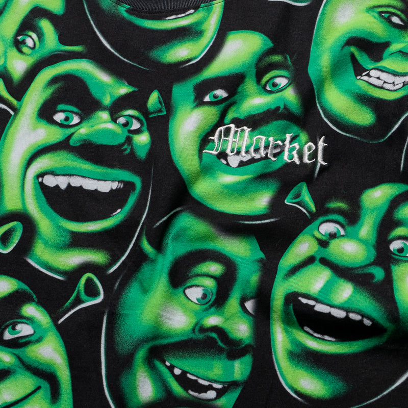 Market x Shrek AOP Tee - Black/Green