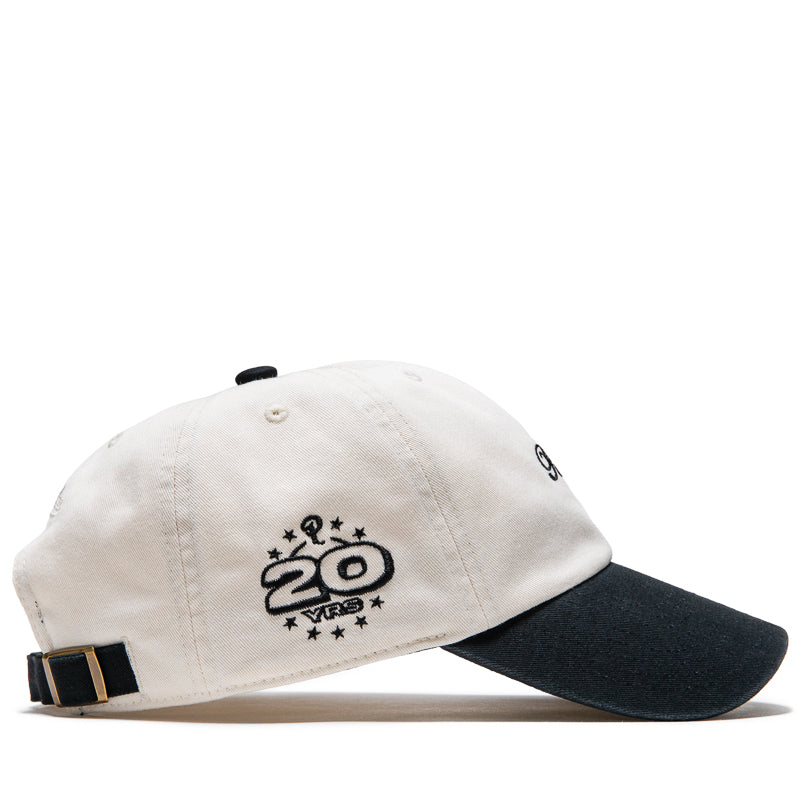 Politics x Mitchell & Ness 1904 Twill Strapback - Cream/Black