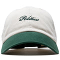 Politics x Mitchell & Ness 1904 Twill Strapback - Cream/Forest