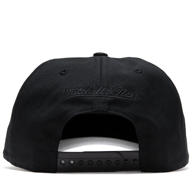 Politics x Mitchell & Ness Pro Pinch Arch Canvas Snapback - Black