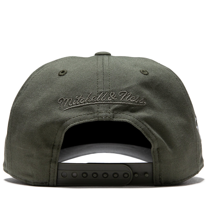 Politics x Mitchell & Ness Pro Pinch Canvas Snapback - Olive