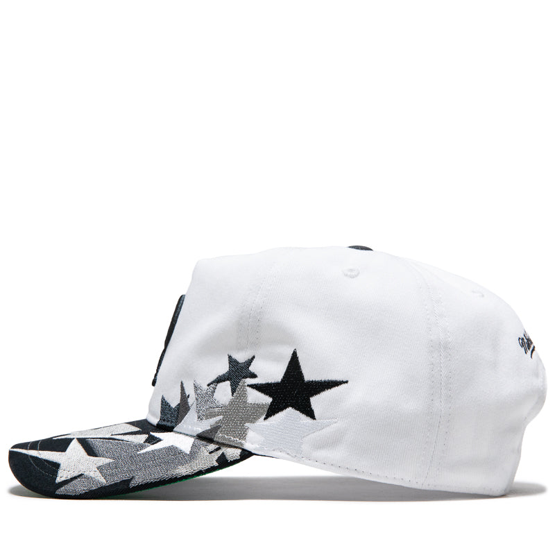 Politics x Mitchell & Ness Pro Pinch Stars Snapback - White/Black
