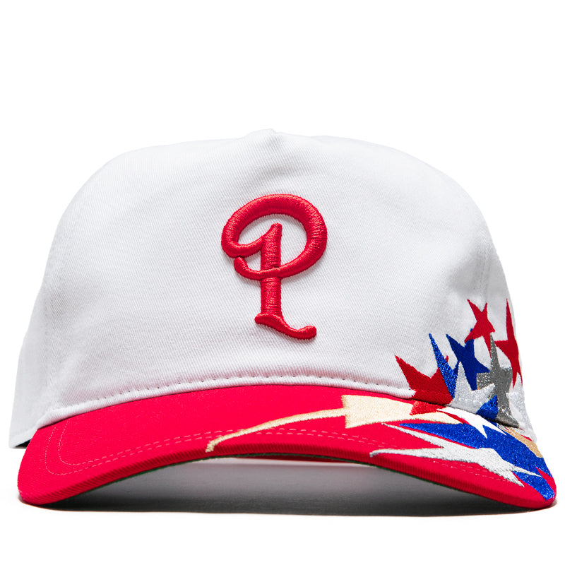 Politics x Mitchell & Ness Pro Pinch Stars Snapback - White/Red