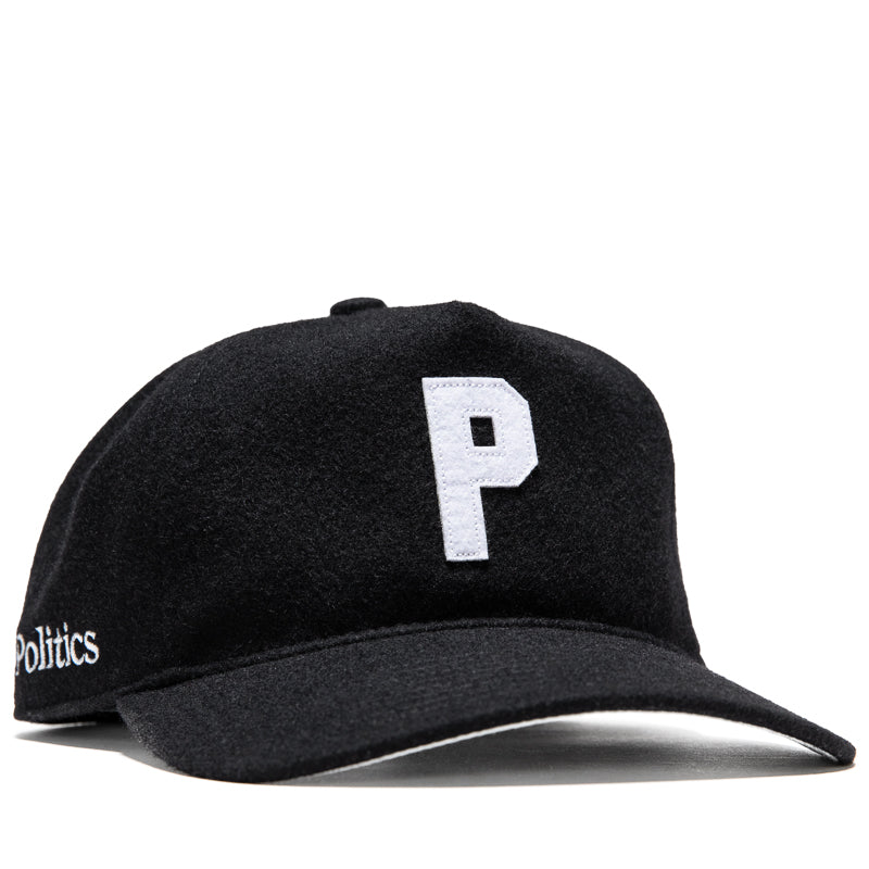 Politics x Mitchell & Ness Pro Pinch Wool Snapback - Black