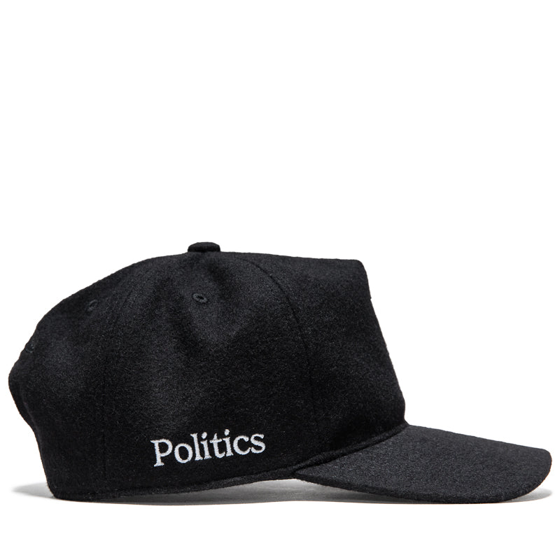 Politics x Mitchell & Ness Pro Pinch Wool Snapback - Black