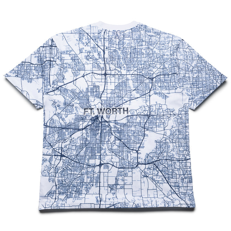 Politics x Dallas Mavericks x Mitchell & Ness Map Tee - White