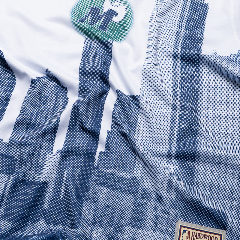 Politics x Dallas Mavericks x Mitchell & Ness Skyline Tee - White
