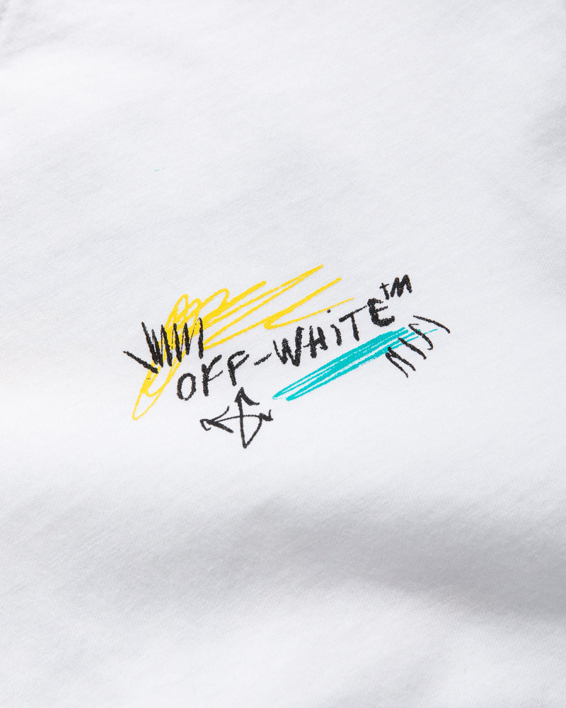 Big Kids Off-White Arrow Scribble Tee - White