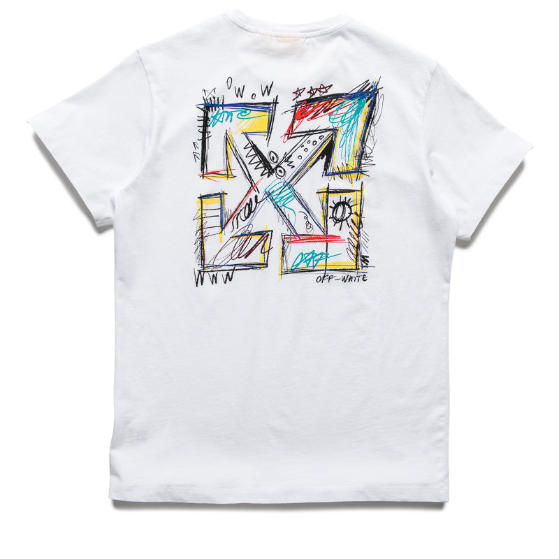 Big Kids Off-White Arrow Scribble Tee - White