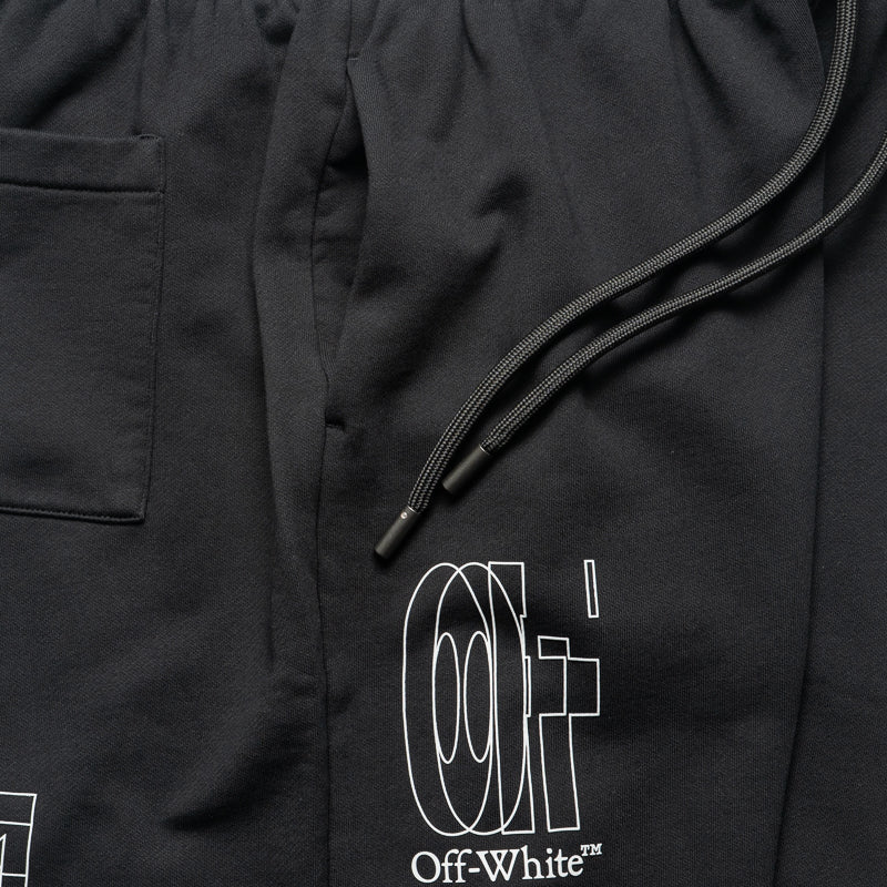 Off-White Big Double Arrow Skate Sweatshorts - Black