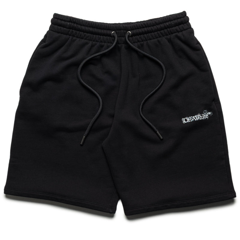 Off-White Heraldic Threshold Arrows Skate Sweatshorts - Black