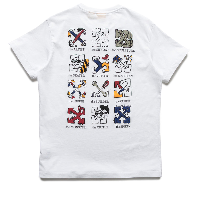 Big Kids Off-White Multilogo Tee - White