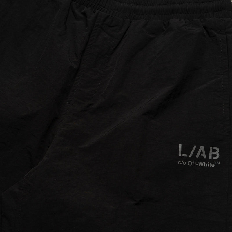 L/AB c/o Off-White Reflective Diagonal Pants - Black