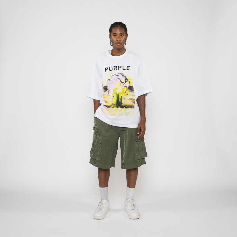 Purple Brand Force Majeure Tee - White