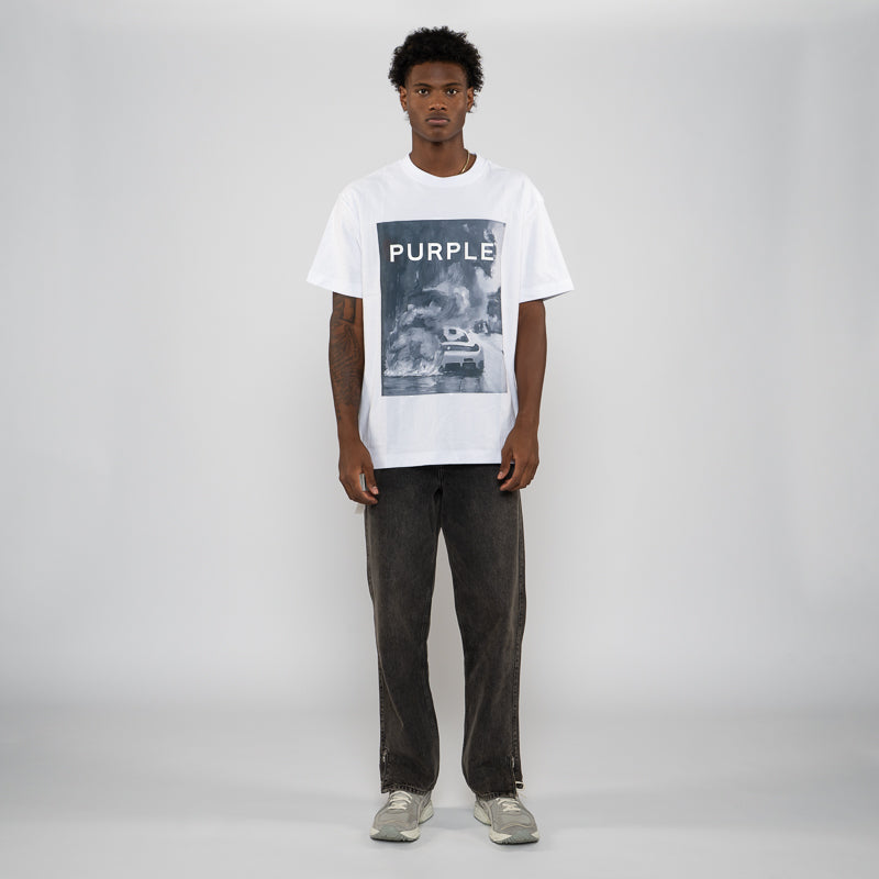 Purple Brand Carefree Tee - White
