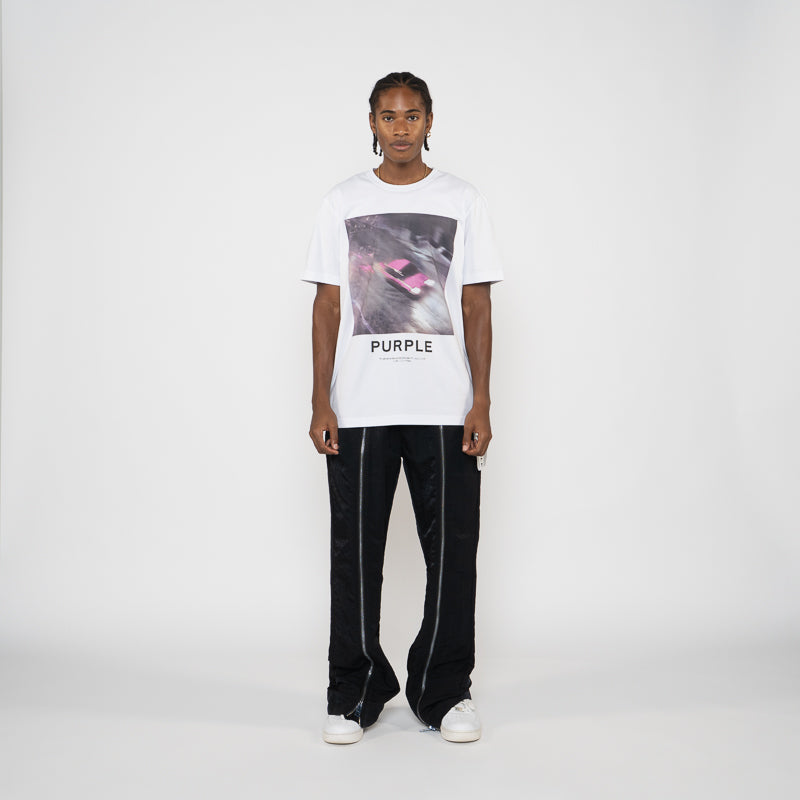Purple Brand Speed Tee - White