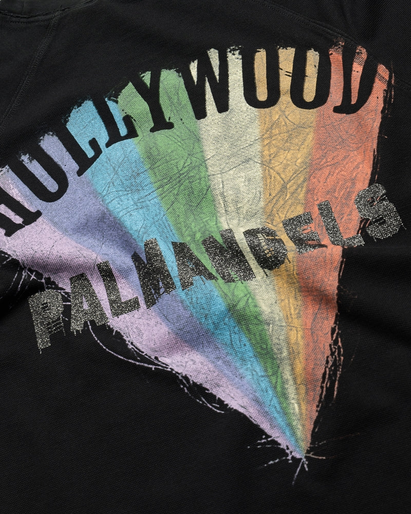 Palm Angels Neon Boulevard Double Layer L/S Tee - Anthracite