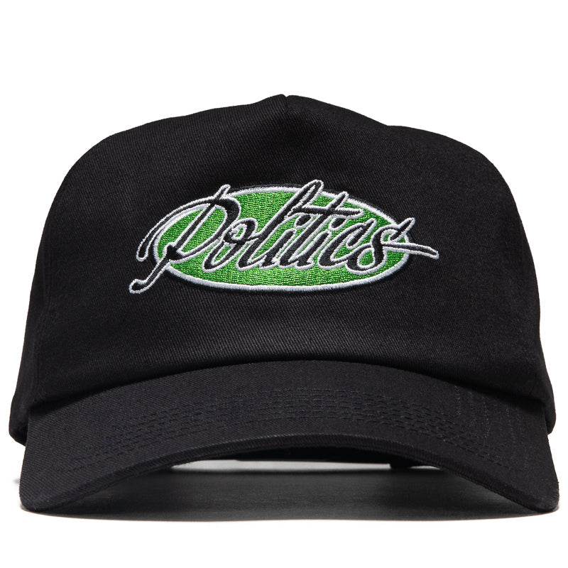 Politics Chassis 5 Panel Snapback - Black