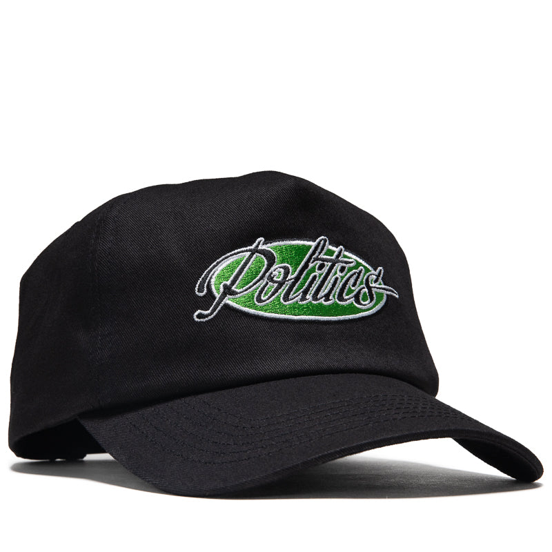 Politics Chassis 5 Panel Snapback - Black