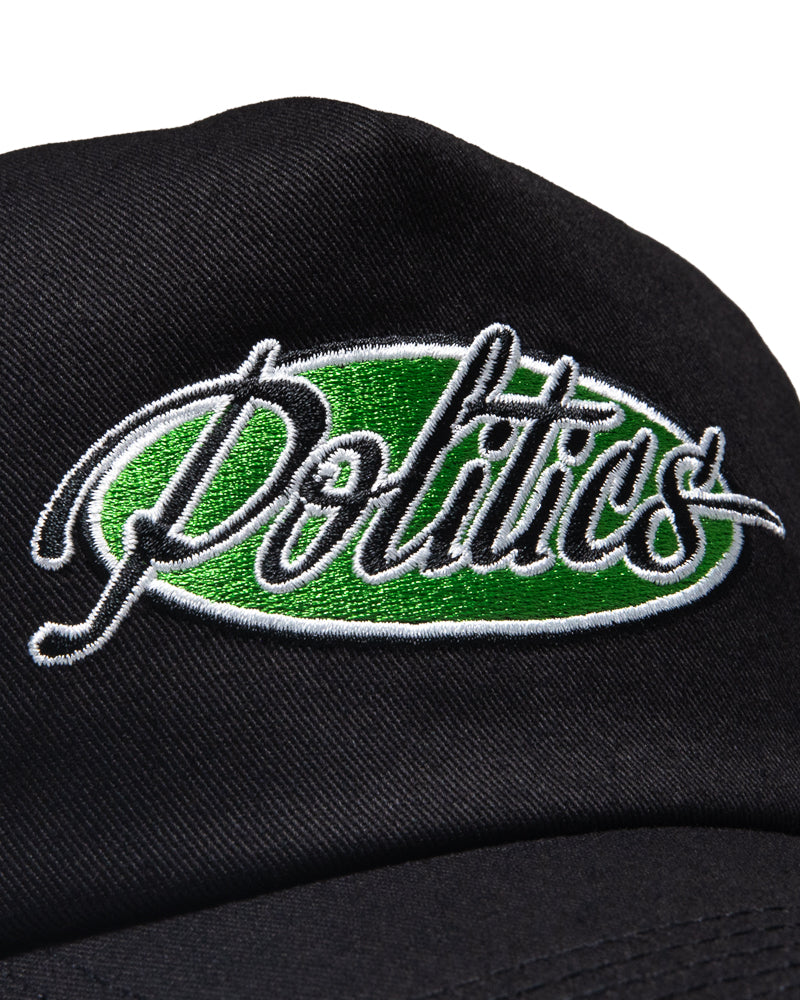 Politics Chassis 5 Panel Snapback - Black
