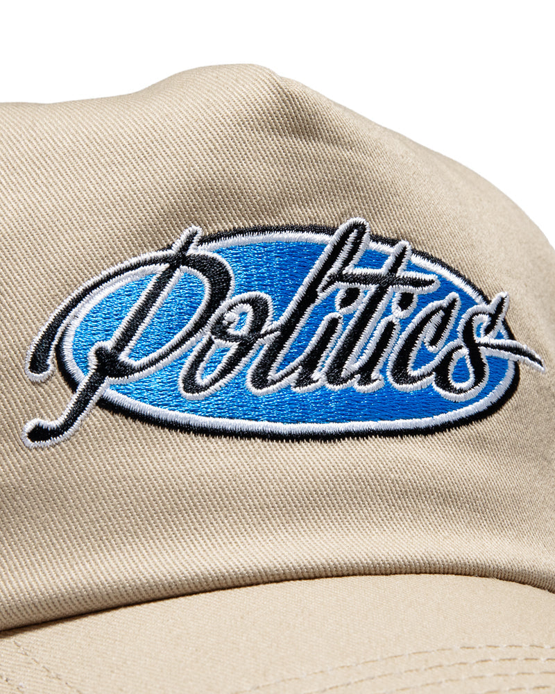 Politics Chassis 5 Panel Snapback - Khaki