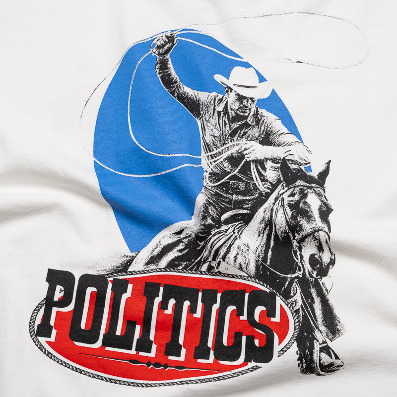 Politics Lasso Tee - White