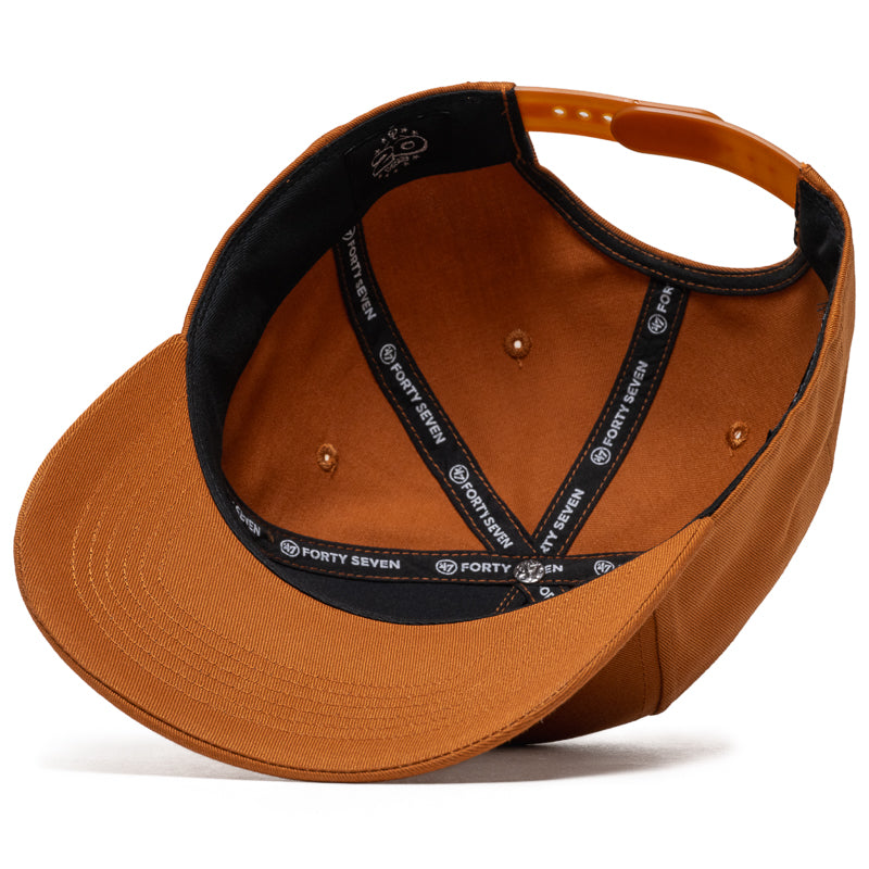 Politics x '47 Alternate Script Logo Hitch Snapback - Burnt Orange