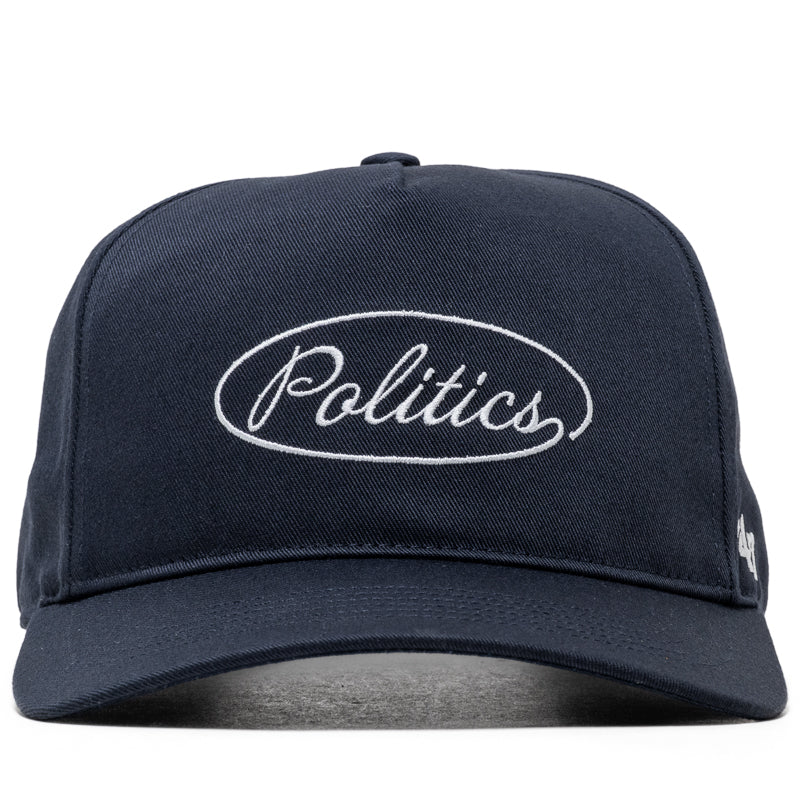 Politics x '47 Alternate Script Logo Hitch Snapback - Navy