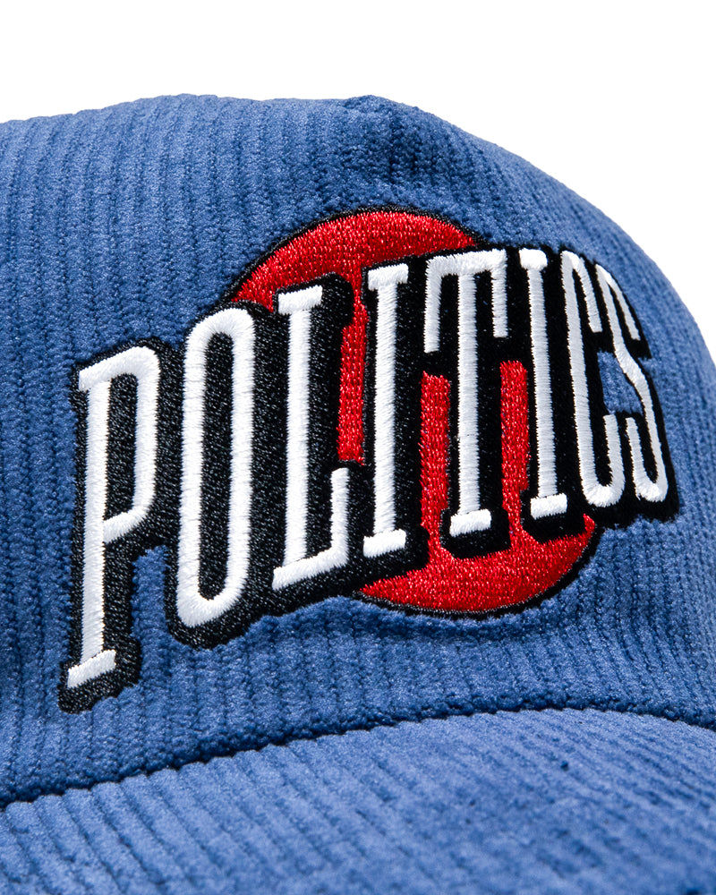 Politics Rise Corduroy Trucker Hat - Denim