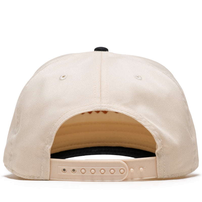 Politics Script A-Frame Snapback - Cream/Burnt Orange
