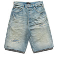 Purple Brand Antique Tinted Denim Shorts - Light Indigo