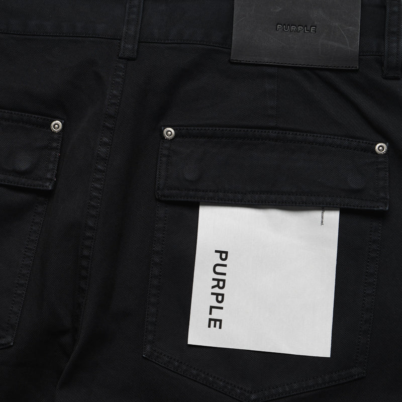 Purple Brand Big Cargo Shorts - Black