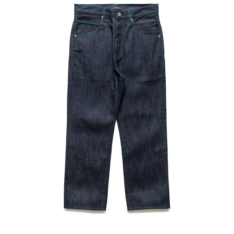 Purple Brand Mid Rise Baggy Leg Raw Jean - Dark Indigo