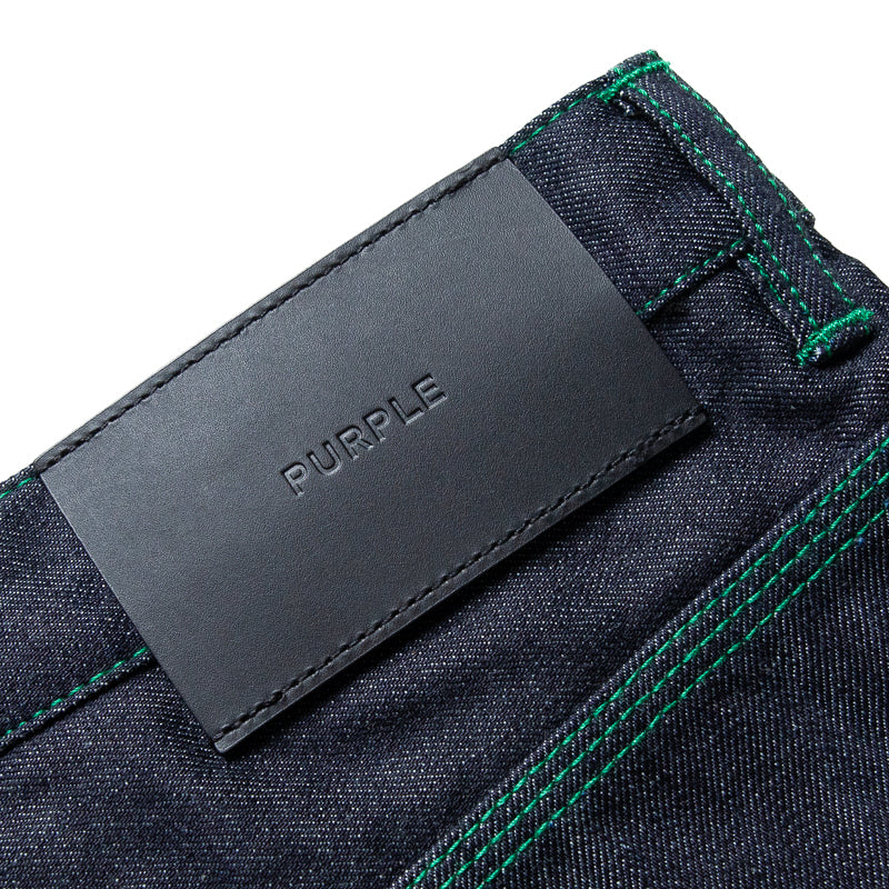 Purple Brand Mid Rise Baggy Leg Raw Jean - Dark Indigo