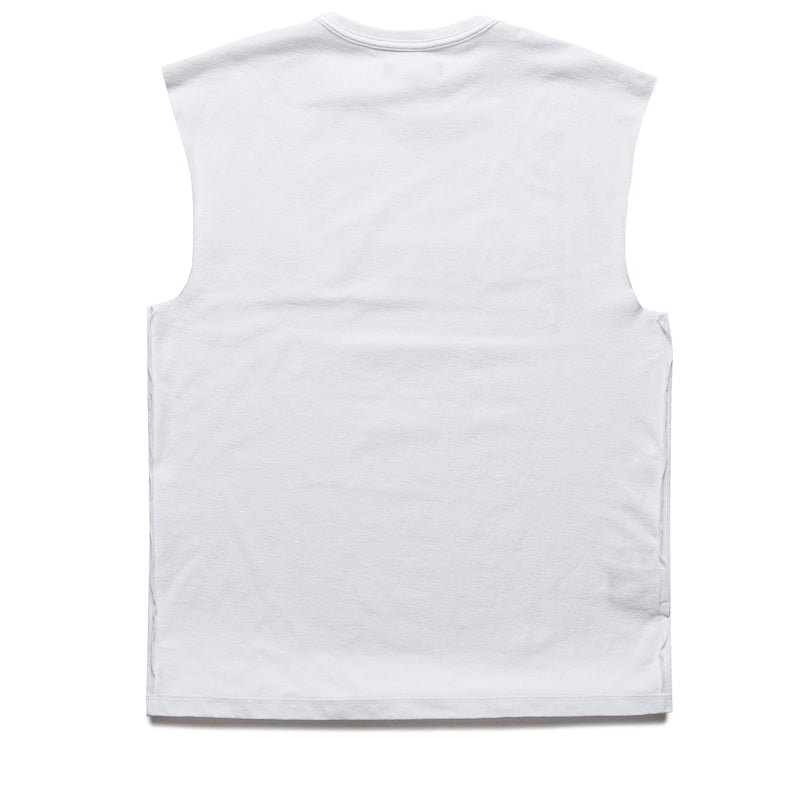 Purple Brand Beaded Wordmark Tank Top - White