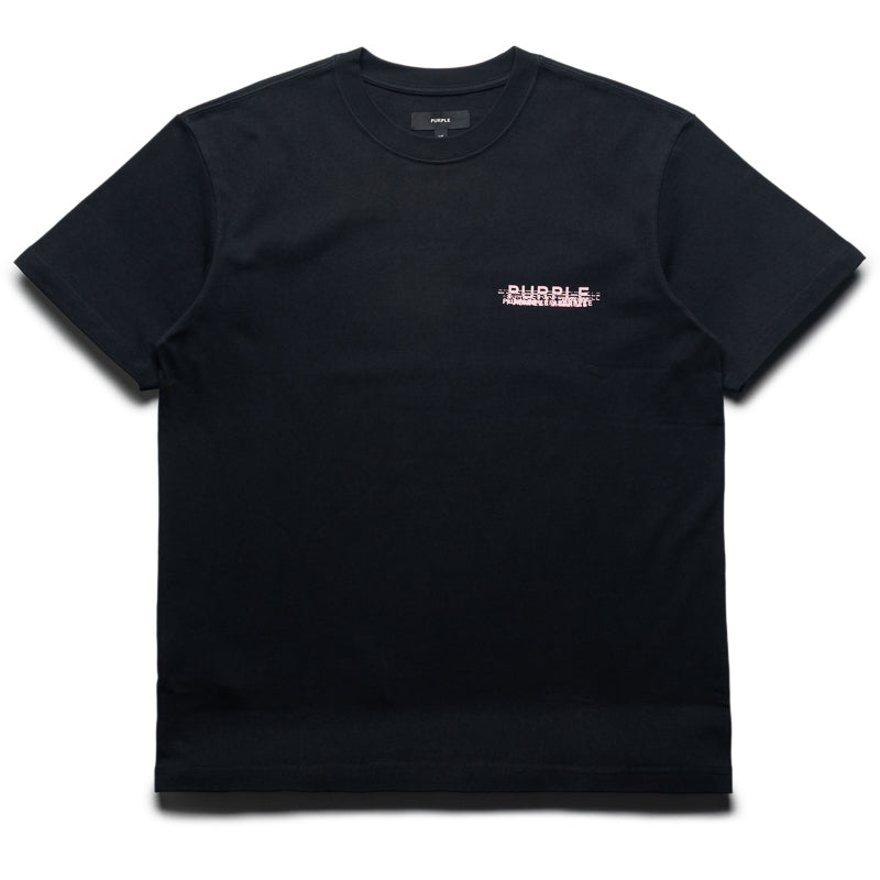 Purple Brand Scattered Wordmark Tee - Black