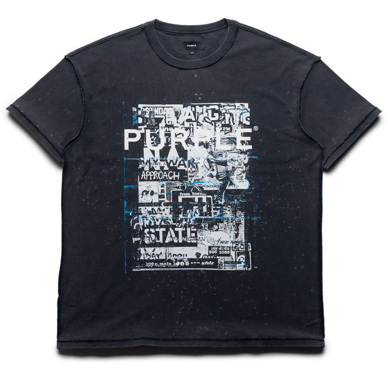 Purple Brand Collage Tee - Black