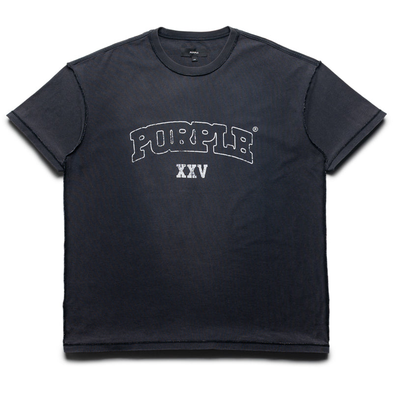 Purple Brand Arched Wordmark Tee - Black