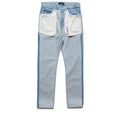 Purple Brand Mid Rise Slim Straight Leg Inside Out Jean - Light Indigo