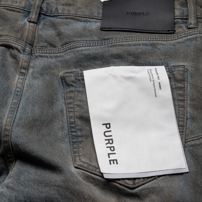 Purple Brand Low Rise Skinny Leg Monterrico Mud Jean - Gray