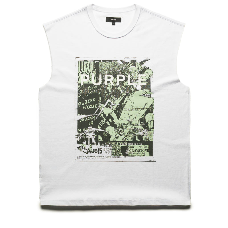 Purple Brand Noise Tank Top - White
