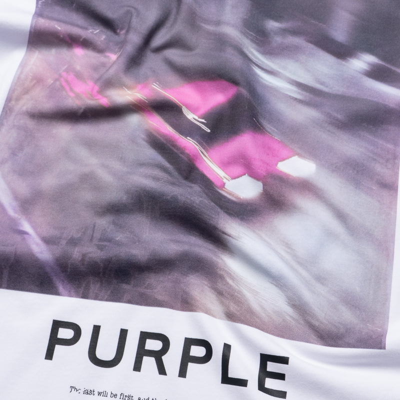 Purple Brand Speed Tee - White