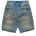 Purple Brand High Summer Destroy Denim Shorts - Mid Indigo
