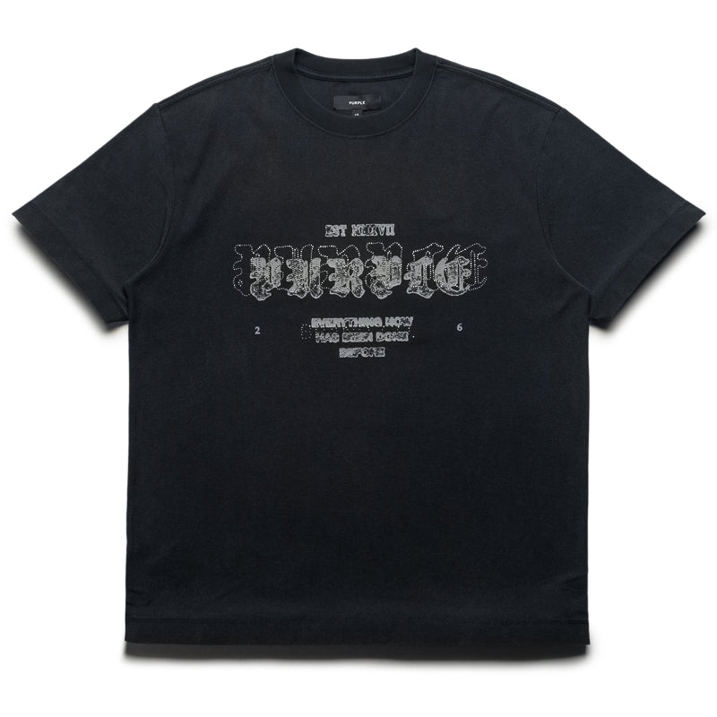 Purple Brand Crystal Layer Tee - Black