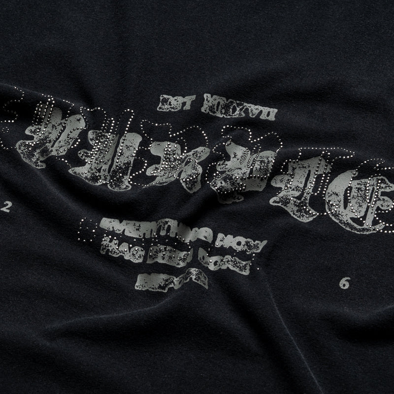 Purple Brand Crystal Layer Tee - Black