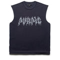 Purple Brand Flame Wordmark Tank Top - Navy